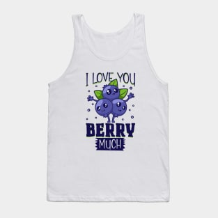 I love you berry much - blueberry Tank Top